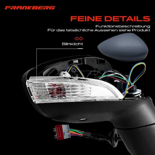 1x Außenspiegel Rechts für Ford Fiesta Stufenheck Fiesta 6 Van CB1 CCN 2008-2016 Bild 1x Außenspiegel Rechts für Ford Fiesta Stufenheck Fiesta 6 Van CB1 CCN 2008-2016