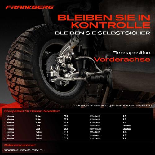 2x Lagerbuchse Vorderachse für Nissan Juke Van Leaf Pulsar Schrägheck 1.2L 1.5L 1.6L Bj ab 2010 Bild 2x Lagerbuchse Vorderachse für Nissan Juke Van Leaf Pulsar Schrägheck 1.2L 1.5L 1.6L Bj ab 2010