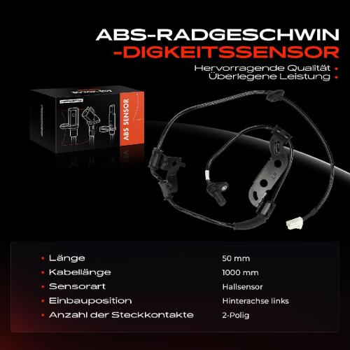 Frankberg 1x ABS Sensor Hinterachse links f r Hyundai i40 VF i40 CW 1.6L 1.7L 2.0L 2011-2019 Bild Frankberg 1x ABS Sensor Hinterachse links f r Hyundai i40 VF i40 CW 1.6L 1.7L 2.0L 2011-2019
