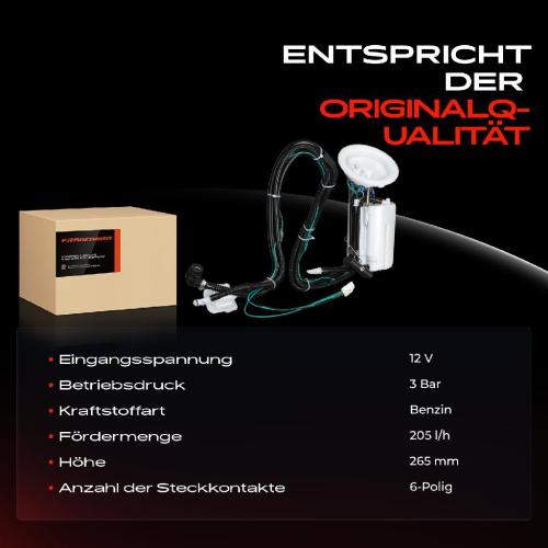 Frankberg 1x Kraftstoffpumpe für BMW 5er E60 5er Touring E61 6er E63 6er Cabriolet E64 2.2L 2.5L 2001-2010 Bild Frankberg 1x Kraftstoffpumpe für BMW 5er E60 5er Touring E61 6er E63 6er Cabriolet E64 2.2L 2.5L 2001-2010