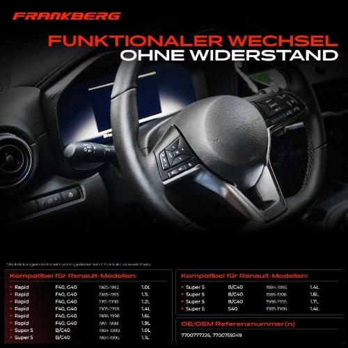 1x Kombischalter Lenkstockschalter für Renault Rapid F40 G40 Super 5 B/C40 Bild 1x Kombischalter Lenkstockschalter für Renault Rapid F40 G40 Super 5 B/C40