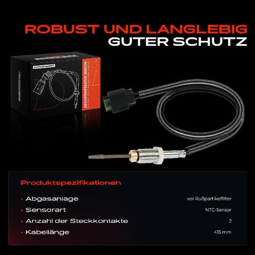 1x Abgastemperatursensor für BMW E60 E61 E65 E66 E67 X3 E83 3.0L 4.4L 2002-2010 Bild 1x Abgastemperatursensor für BMW E60 E61 E65 E66 E67 X3 E83 3.0L 4.4L 2002-2010