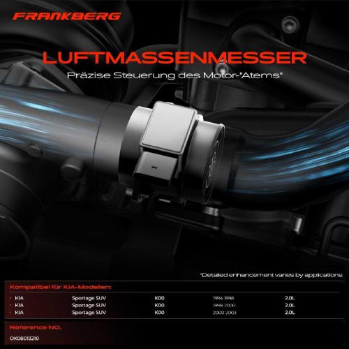 1x Luftmassenmesser für KIA Sportage SUV K00 2.0L 1994-2003 Bild 1x Luftmassenmesser für KIA Sportage SUV K00 2.0L 1994-2003