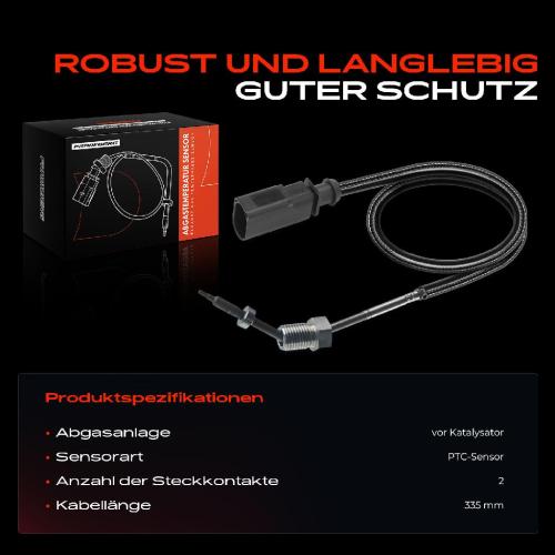 1x Abgastemperatursensor für VW Touareg 7P5 7P6 3.0L 2010-2018 Bild 1x Abgastemperatursensor für VW Touareg 7P5 7P6 3.0L 2010-2018
