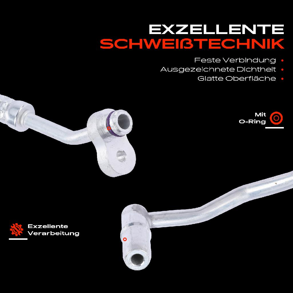1x Hochdruckleitung Klimaanlage für Audi Q5 8RB 2.0L 3.0L 3.2L 2008-2012