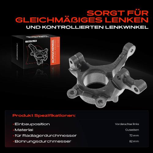 Frankberg 1x Achsschenkel Radaufhängung Vorderachse Links für Dacia Logan 2 Sandero Renault Logan I Bild Frankberg 1x Achsschenkel Radaufhängung Vorderachse Links für Dacia Logan 2 Sandero Renault Logan I