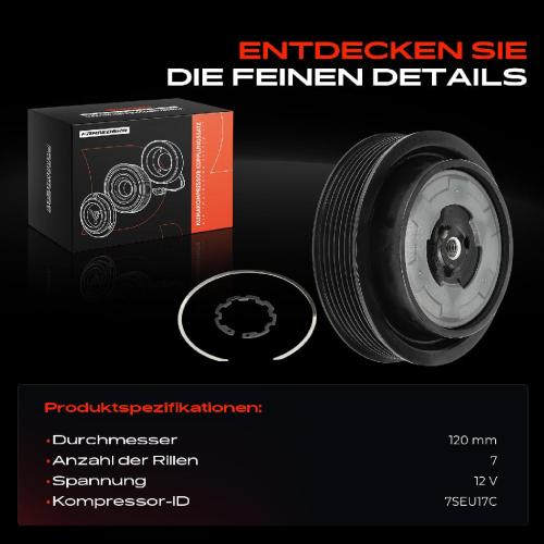 1x Magnetkupplung Klimakompressor für Mercedes-Benz W203 W204 W211 W212 R171 Bild 1x Magnetkupplung Klimakompressor für Mercedes-Benz W203 W204 W211 W212 R171