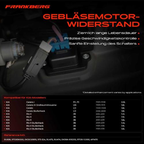 1x Widerstand Vorwiderstand Gebläsemotor für KIA Carens III UN Rio II JB MPV Stufenheck 2005-2013 Bild 1x Widerstand Vorwiderstand Gebläsemotor für KIA Carens III UN Rio II JB MPV Stufenheck 2005-2013