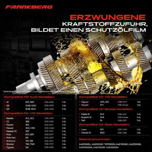 Frankberg 1x Ölpumpe für VW Golf VI VII Polo Passat Jetta Tiguan Audi Skoda Seat Bild Frankberg 1x Ölpumpe für VW Golf VI VII Polo Passat Jetta Tiguan Audi Skoda Seat