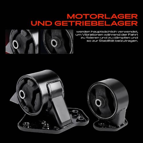 2x Motorlager Getriebelagerlager Vorne und Hinten für Hyundai Accent II LC 1.3L Bild 2x Motorlager Getriebelagerlager Vorne und Hinten für Hyundai Accent II LC 1.3L
