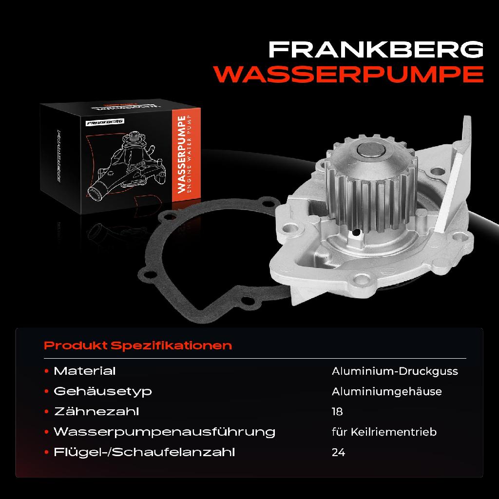 1x Wasserpumpe Kühlwasserpumpe für Ford C-Max Focus Peugeot 308 407 Citroën C4 Jumpy Fiat Toyota DS