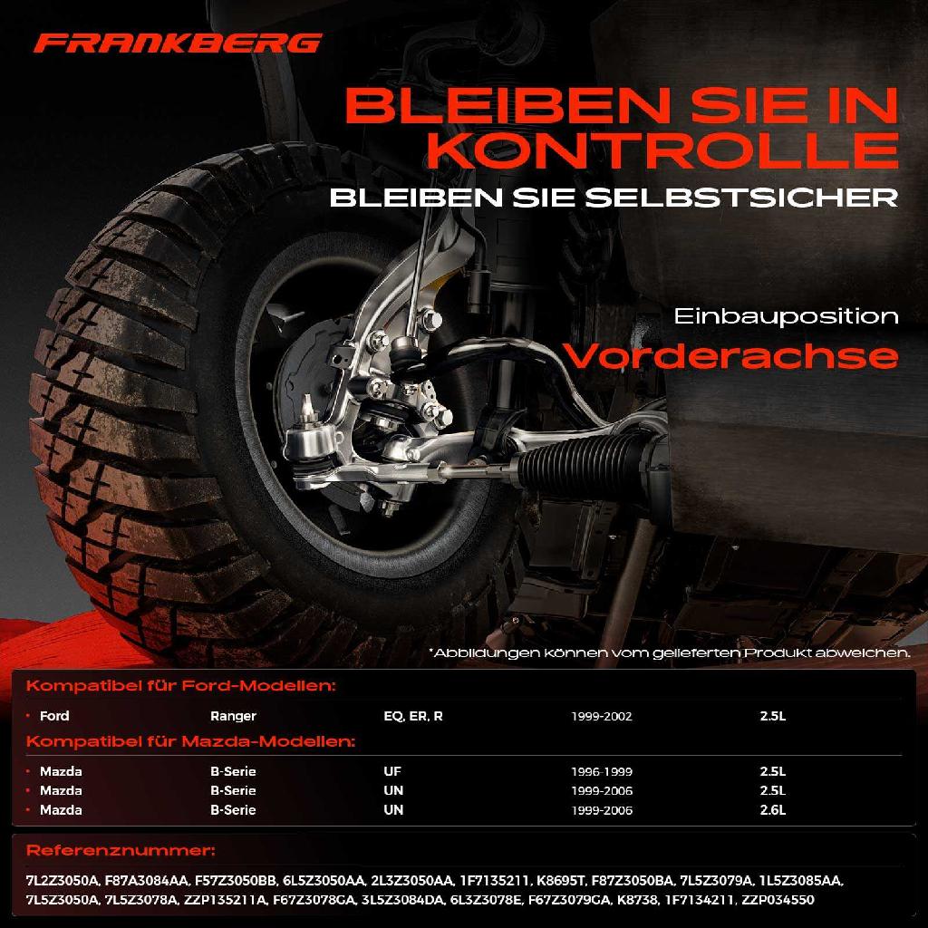 4x Traggelenk Vorderachse für Ford Ranger EQ ER R Mazda B-Serie UF UN 2.5L 2.6L 1996-2006