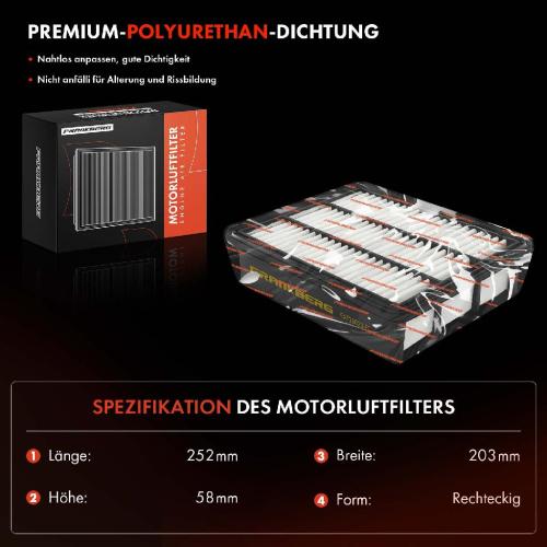 1x Luftfilter Filtereinsatz für Mazda 3 BM 6 GJ CX-5 GH KF CX-9 TC 2.2 2.5 Bild 1x Luftfilter Filtereinsatz für Mazda 3 BM 6 GJ CX-5 GH KF CX-9 TC 2.2 2.5