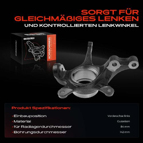 1x Achsschenkel Radaufhängung Vorderachse Links für Suzuki SX4 S-Cross JY 1.6L Bj ab 2013 Bild 1x Achsschenkel Radaufhängung Vorderachse Links für Suzuki SX4 S-Cross JY 1.6L Bj ab 2013