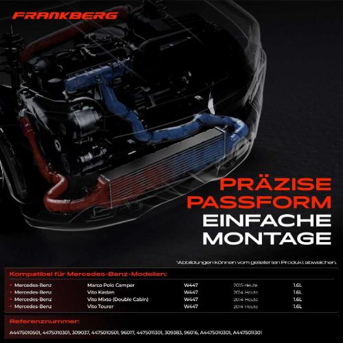 1x Ladeluftkühler Turbokühler für Mercedes-Benz Vito Tourer W447 1.6L Bj ab 2014 Bild 1x Ladeluftkühler Turbokühler für Mercedes-Benz Vito Tourer W447 1.6L Bj ab 2014