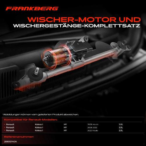 Frankberg?1x?Wischerarm?Scheibenwischer?Vorne?f?r?Renault?Koleos?I?HY?2.0L?2.5L Bild Frankberg?1x?Wischerarm?Scheibenwischer?Vorne?f?r?Renault?Koleos?I?HY?2.0L?2.5L
