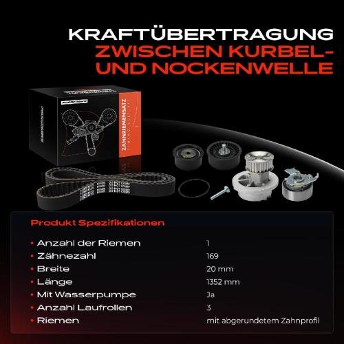1x Zahnriemensatz Zahnriemen Wasserpumpe für Opel Astra Corsa B Tigra Vectra B J96 Bild 1x Zahnriemensatz Zahnriemen Wasserpumpe für Opel Astra Corsa B Tigra Vectra B J96