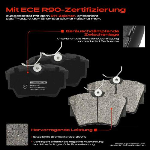 4x Bremsbeläge Hinterachse für Opel Vivaro A B Combi Renault Trafic II III Fiat Talento Bus Kasten Bild 4x Bremsbeläge Hinterachse für Opel Vivaro A B Combi Renault Trafic II III Fiat Talento Bus Kasten