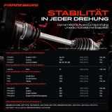 1x Antriebswelle Vorderachse Rechts für Citroën Evasion Fiat Scudo Kasten Peugeot 806 Lancia Zeta