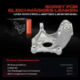 1x Achsschenkel Radaufhängung Vorderachse Links für VW Passat Sharan CC Audi A3 Seat Leon Alhambra