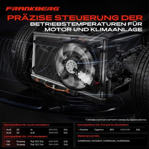 1x Lüftersteuergerät Steuergerät für VW Touareg 7L Audi Q7 4L 3.0L Bild 1x Lüftersteuergerät Steuergerät für VW Touareg 7L Audi Q7 4L 3.0L