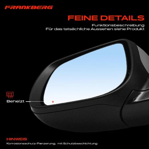 Frankberg 1x Außenspiegel Links für KIA Picanto TA 1.0L 1.2L 2011-2017 Bild Frankberg 1x Außenspiegel Links für KIA Picanto TA 1.0L 1.2L 2011-2017