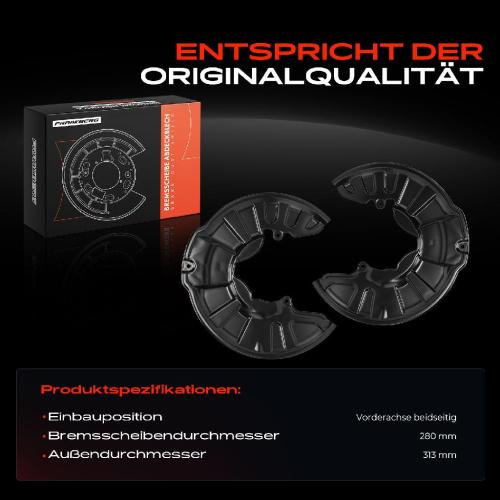 2x Ankerblech Bremsscheibe Vorderachse Beidseitig für Smart Fortwo 450 451 453 Bj ab 2004 Bild 2x Ankerblech Bremsscheibe Vorderachse Beidseitig für Smart Fortwo 450 451 453 Bj ab 2004