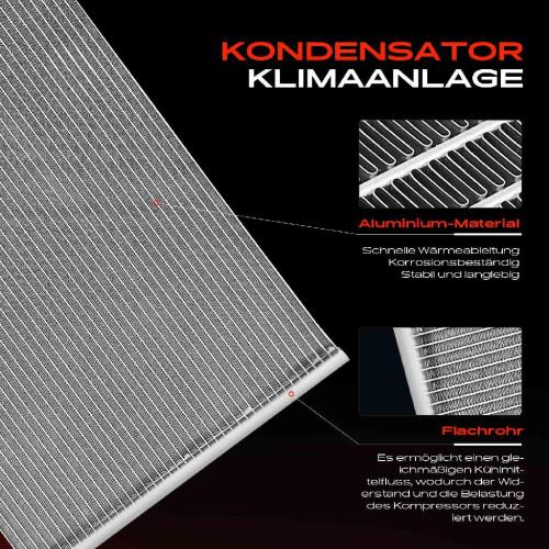 Frankberg 1x Kondensator Klimaanlage für Volvo C30 533 C70 542 S40 544 V50 MW 2004-2007 Bild Frankberg 1x Kondensator Klimaanlage für Volvo C30 533 C70 542 S40 544 V50 MW 2004-2007