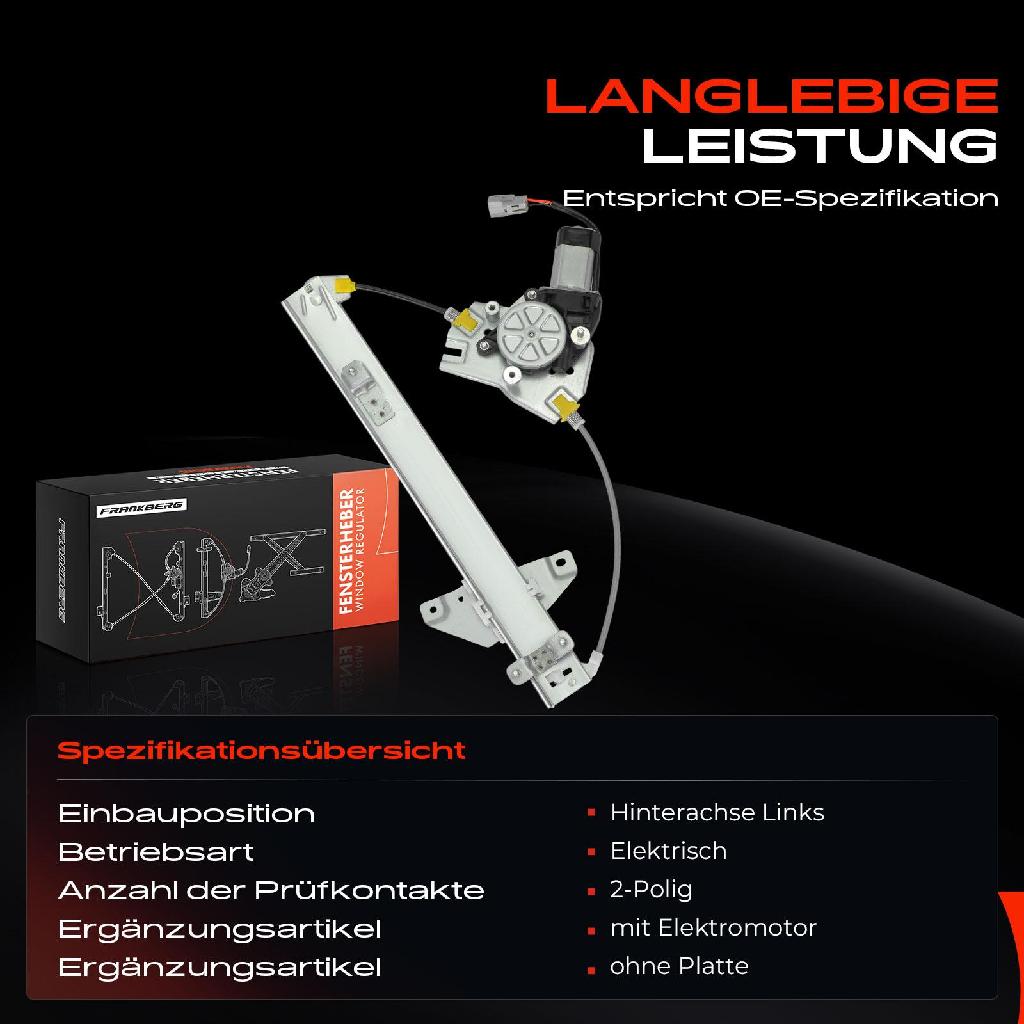 1x Fensterheber Hinten Links für KIA Rio III IV 2011-2017