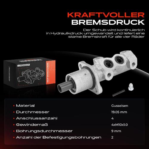 1x Hauptbremszylinder Bremszylinder für Peugeot 306 7A 7C 7B N3 N5 1.1L 1.4L 1.6L Bild 1x Hauptbremszylinder Bremszylinder für Peugeot 306 7A 7C 7B N3 N5 1.1L 1.4L 1.6L