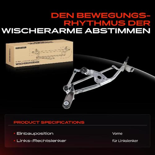 1x Wischergestänge Vorne für Renault Megane II BM/EM/KM/LM/CM0/1 Bild 1x Wischergestänge Vorne für Renault Megane II BM/EM/KM/LM/CM0/1