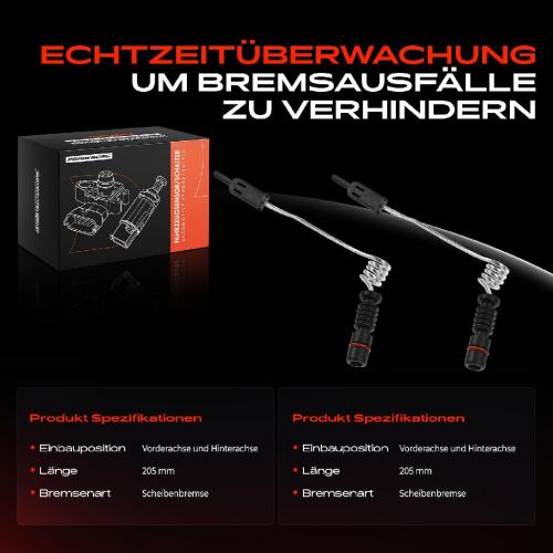 Frankberg 2x Warnkontakt Bremsbelagverschleiß Vorderachse oder Hinterachse für VW LT 28-46 II Pritsche/Fahrgestell Bild Frankberg 2x Warnkontakt Bremsbelagverschleiß Vorderachse oder Hinterachse für VW LT 28-46 II Pritsche/Fahrgestell