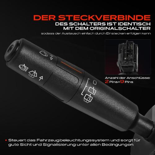 1x Kombischalter Lenkstockschalter für Peugeot 306 7B N3 N5 106 I 1A 1C 1.0L-2.0L Bild 1x Kombischalter Lenkstockschalter für Peugeot 306 7B N3 N5 106 I 1A 1C 1.0L-2.0L