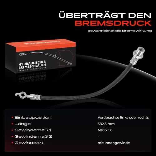 1x Bremsschlauch Bremsschläuche Vorderachse Links oder Rechts für Lexus IS I GXE1 JCE1 Sportcross E1 Bild 1x Bremsschlauch Bremsschläuche Vorderachse Links oder Rechts für Lexus IS I GXE1 JCE1 Sportcross E1
