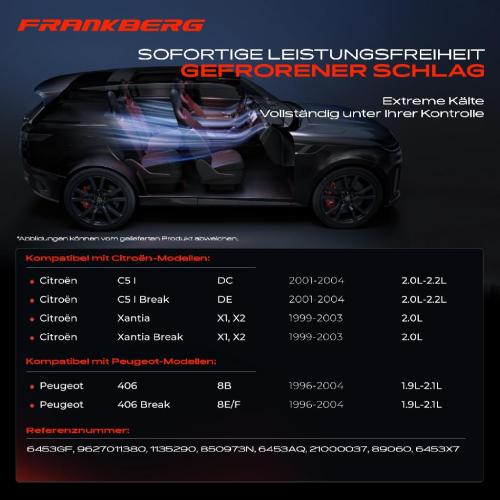 1x Klimakompressor für Citroën C5 I DC DE Xantia X1 X2 Peugeot 406 V 8B 8E/F Bild 1x Klimakompressor für Citroën C5 I DC DE Xantia X1 X2 Peugeot 406 V 8B 8E/F