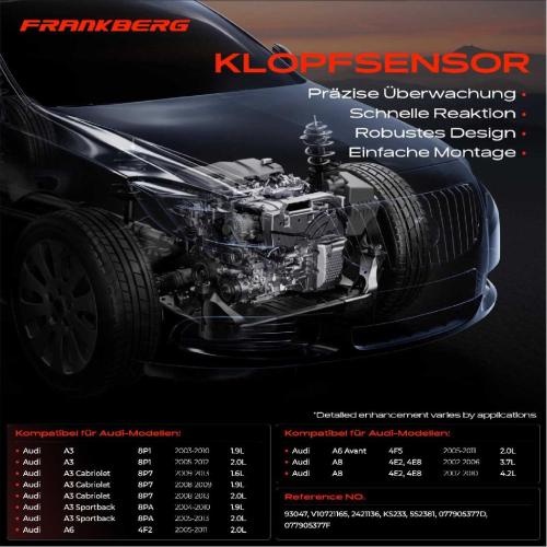 1x Klopfsensor Klopfgeber für VW Phaeton Audi A3 8P1 8PA A8 4E2 4E8 A6 4F Bild 1x Klopfsensor Klopfgeber für VW Phaeton Audi A3 8P1 8PA A8 4E2 4E8 A6 4F