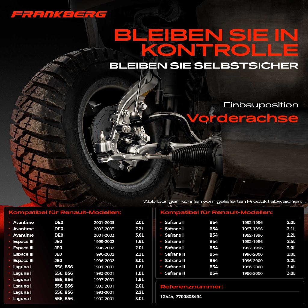 2x Koppelstange Vorderachse für Renault Avantime Espace III Laguna I Grandtour Safrane II 3.0L 1992-2003