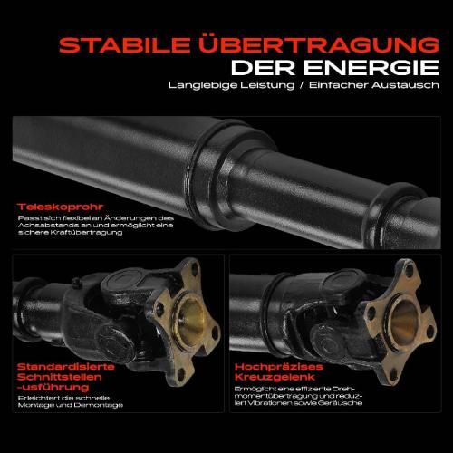 Frankberg 1x Kardanwelle Gelenkwelle Vorderachse für Toyota Land Cruiser 100 J1 4.2L 4.7L 1998-2007 Bild Frankberg 1x Kardanwelle Gelenkwelle Vorderachse für Toyota Land Cruiser 100 J1 4.2L 4.7L 1998-2007