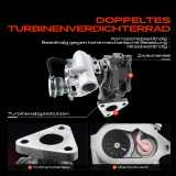 1x Abgasturbolader für Mitsubishi Pajero II V2W V3W V4W V5W 2.8L 1994-1999