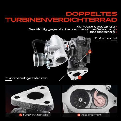 1x Abgasturbolader für Mitsubishi Pajero II V2W V3W V4W V5W 2.8L 1994-1999 Bild 1x Abgasturbolader für Mitsubishi Pajero II V2W V3W V4W V5W 2.8L 1994-1999