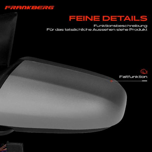 Frankberg 1x Außenspiegel Links für Opel Zafira B A05 1.6L 1.7L 1.8L 1.9L 2.0L 2.2L 2005-2008 Bild Frankberg 1x Außenspiegel Links für Opel Zafira B A05 1.6L 1.7L 1.8L 1.9L 2.0L 2.2L 2005-2008