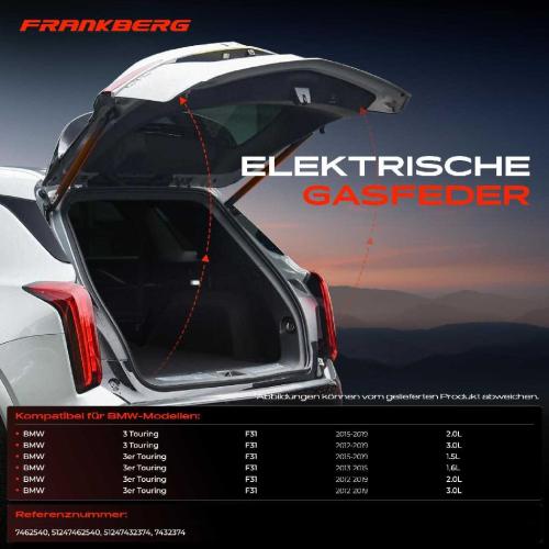 1x Gasfeder Elektrisch Heckklappe Hinten Rechts für BMW 3er Touring F31 3.0L 2.0L 1.5L 2011-2019 Bild 1x Gasfeder Elektrisch Heckklappe Hinten Rechts für BMW 3er Touring F31 3.0L 2.0L 1.5L 2011-2019