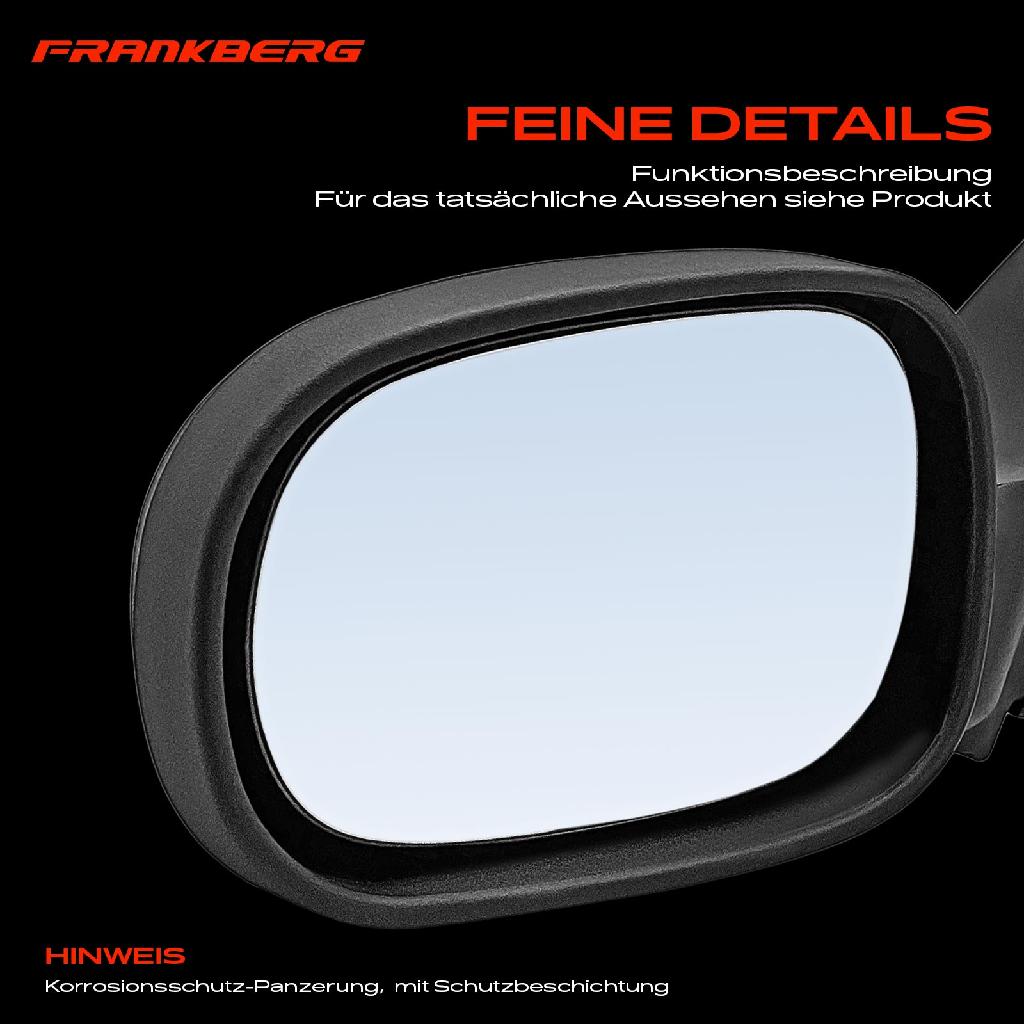 1x Außenspiegel Links für Renault Clio 5/357 B/C57 1.2L 1.4L 1.8L 1.9L 2.0L 1994-1998