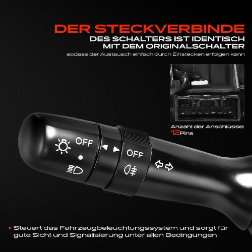 1x Kombischalter Lenkstockschalter für Citroën C1 PM PN Peugeot 107 Toyota Aygo Bild 1x Kombischalter Lenkstockschalter für Citroën C1 PM PN Peugeot 107 Toyota Aygo