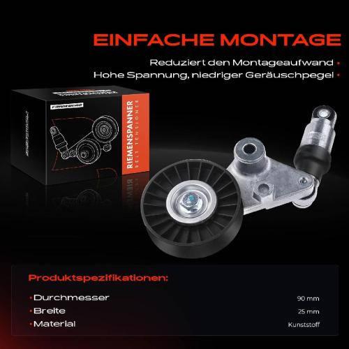 1x Spannrolle Riemenspanner für Opel Astra G Omega B Vectra B C Zafira A Saab 9-3 Bild 1x Spannrolle Riemenspanner für Opel Astra G Omega B Vectra B C Zafira A Saab 9-3