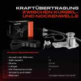 1x Zahnriemensatz Zahnriemen Wasserpumpe für Ford B-Max Fiesta V VI Focus Fusion