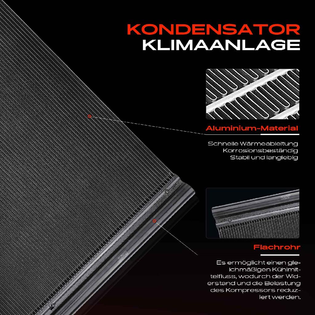 1x Kondensator Klimaanlage für BMW 7er F01 F02 F03 F04 4.4L-6.0L