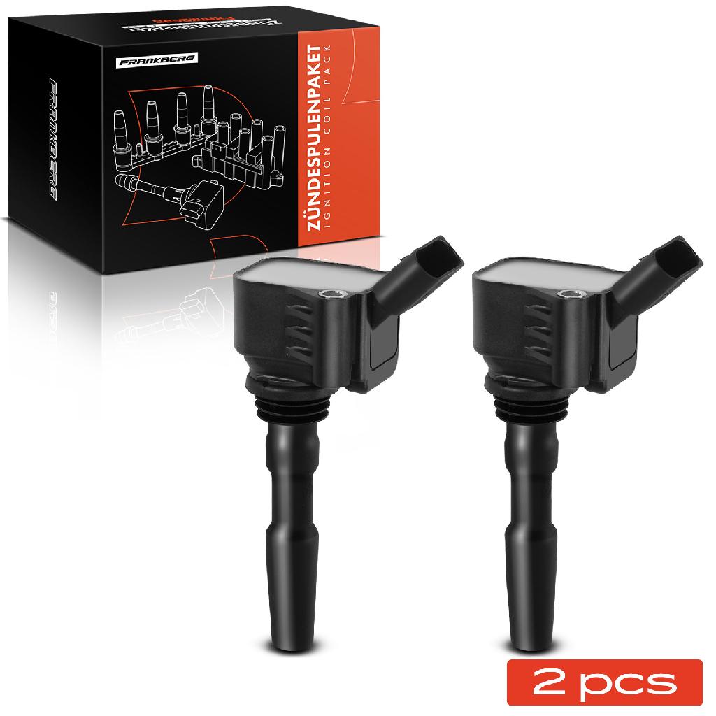 Frankberg 2x Zündmodul Zündspule für VW Golf Sportsvan VII Variant Passat T-Cross Caddy Alltrack MPV Load UP Tiguan