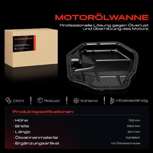 Frankberg 1x Ölwanne Motorölwanne für Nissan X-Trail T31 Qashqai Renault Laguna III Megane III 2.0L Bild Frankberg 1x Ölwanne Motorölwanne für Nissan X-Trail T31 Qashqai Renault Laguna III Megane III 2.0L
