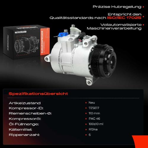 1x Klimakompressor für Mercedes-Benz W204 W212 C204 S204 A207 S212 Bild 1x Klimakompressor für Mercedes-Benz W204 W212 C204 S204 A207 S212